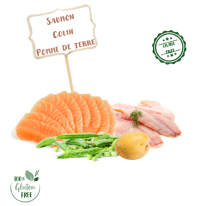 Ingrédients de la croquette Nala saumon et poisson blanc pour chat adulte stérilisé