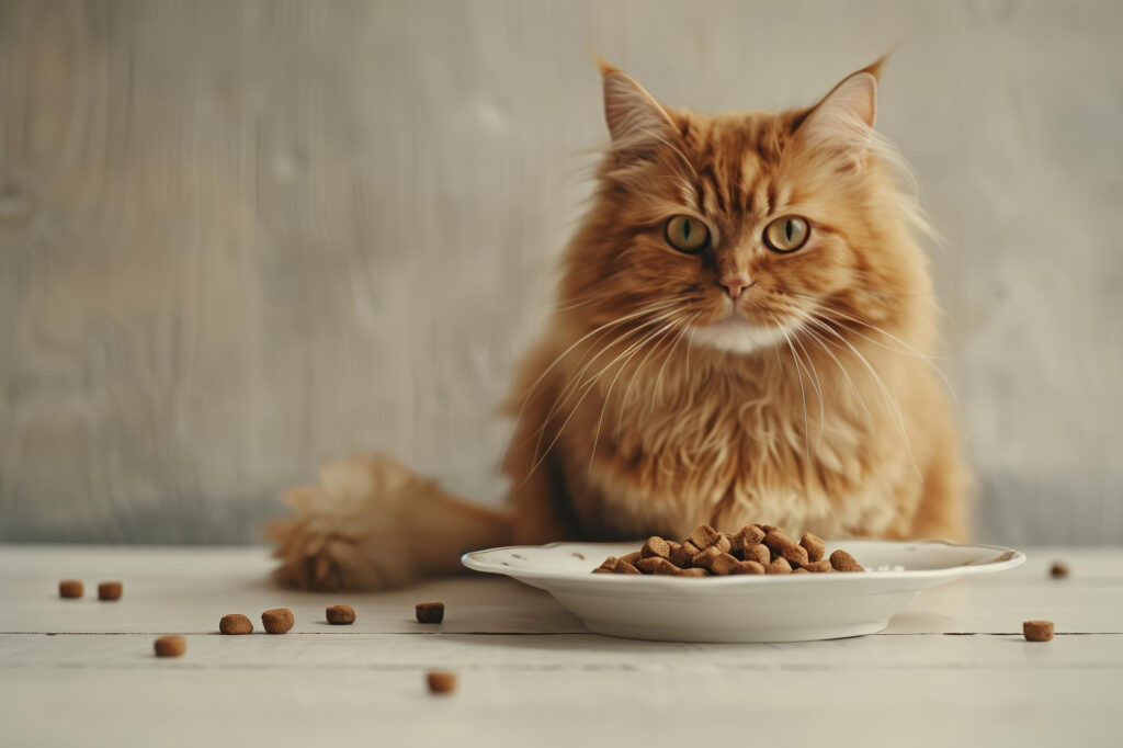 alimentation pour chats à poils longs