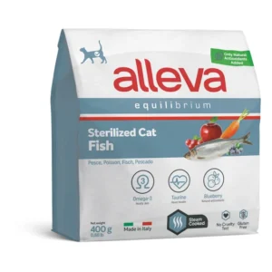 Alleva Equilibrium allégées au poisson de l'océan pour chats adultes et stérilisés 400g