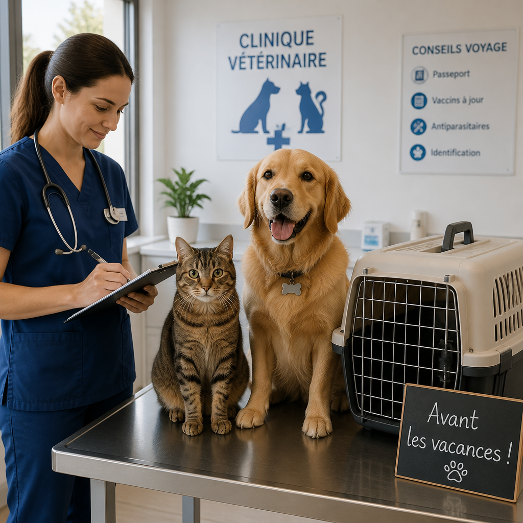 visite chez le vétérinaire avant les vacances