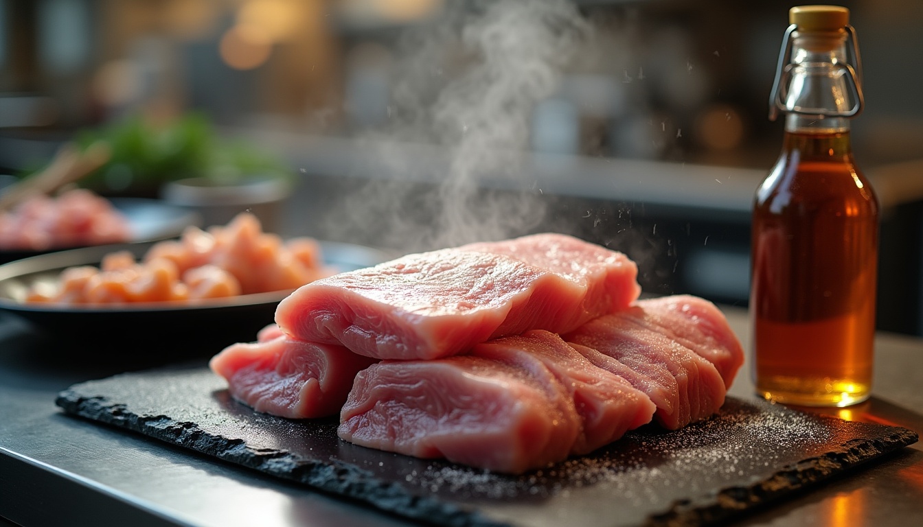 Une seule source de protéines le porc dans les aliments Suprême