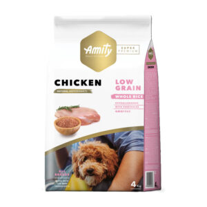 Amity super premium au poulet 4kg pour chien adulte